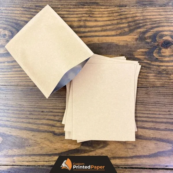 custom kraft heat seal paper bags