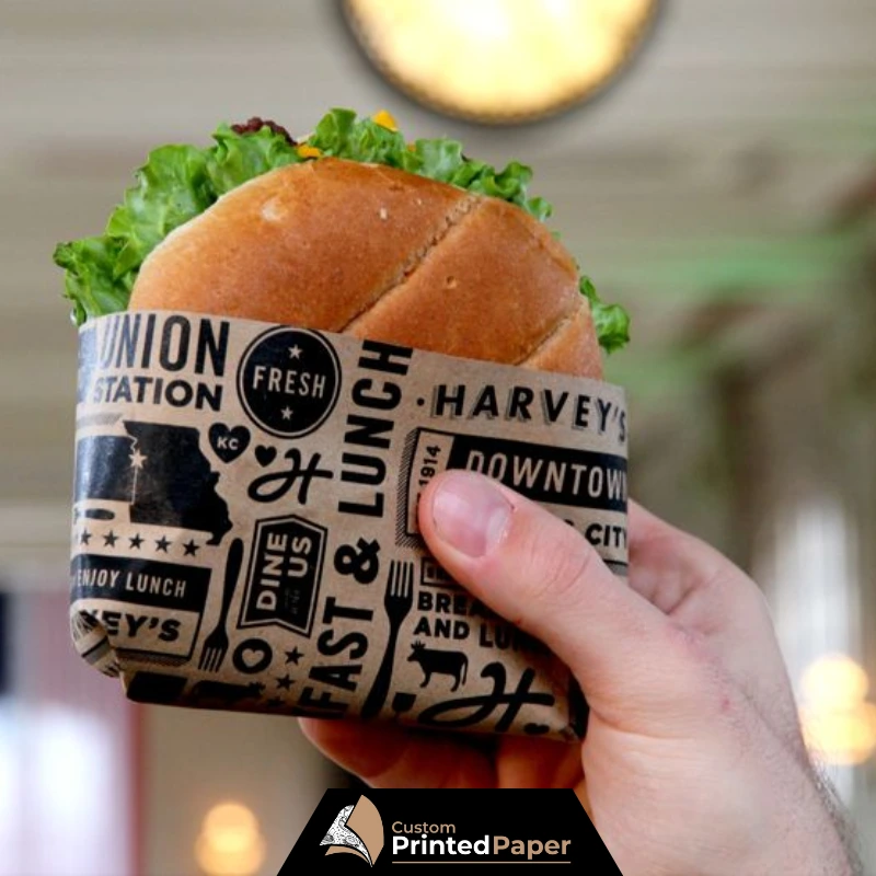 Custom Burger Wrapping Paper