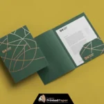 Custom Pocket Folder With Brads