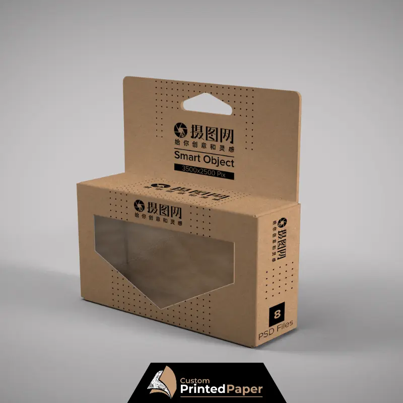 Display Boxes With Hanging Tab