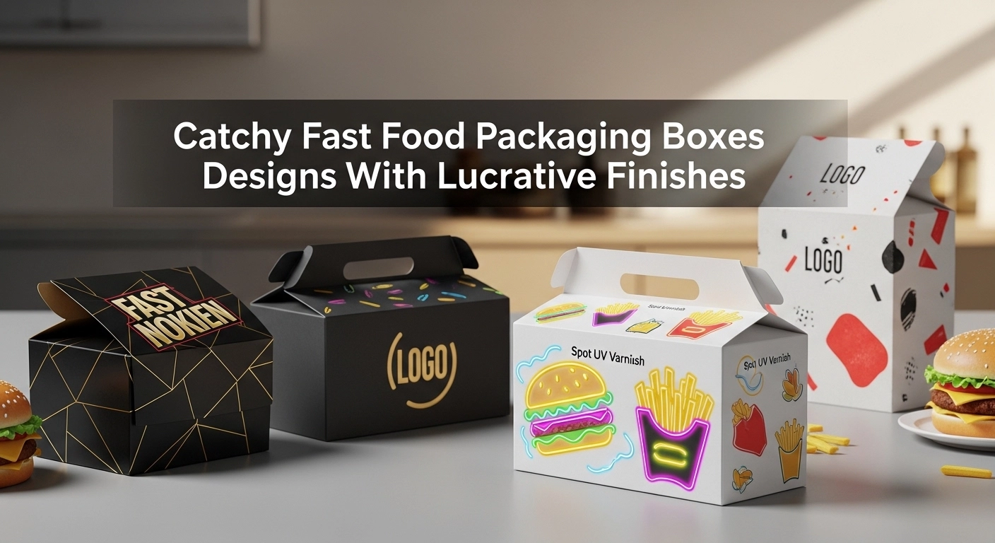 Catchy Fast Food Packaging Boxes Designs With Lucrative Finishes