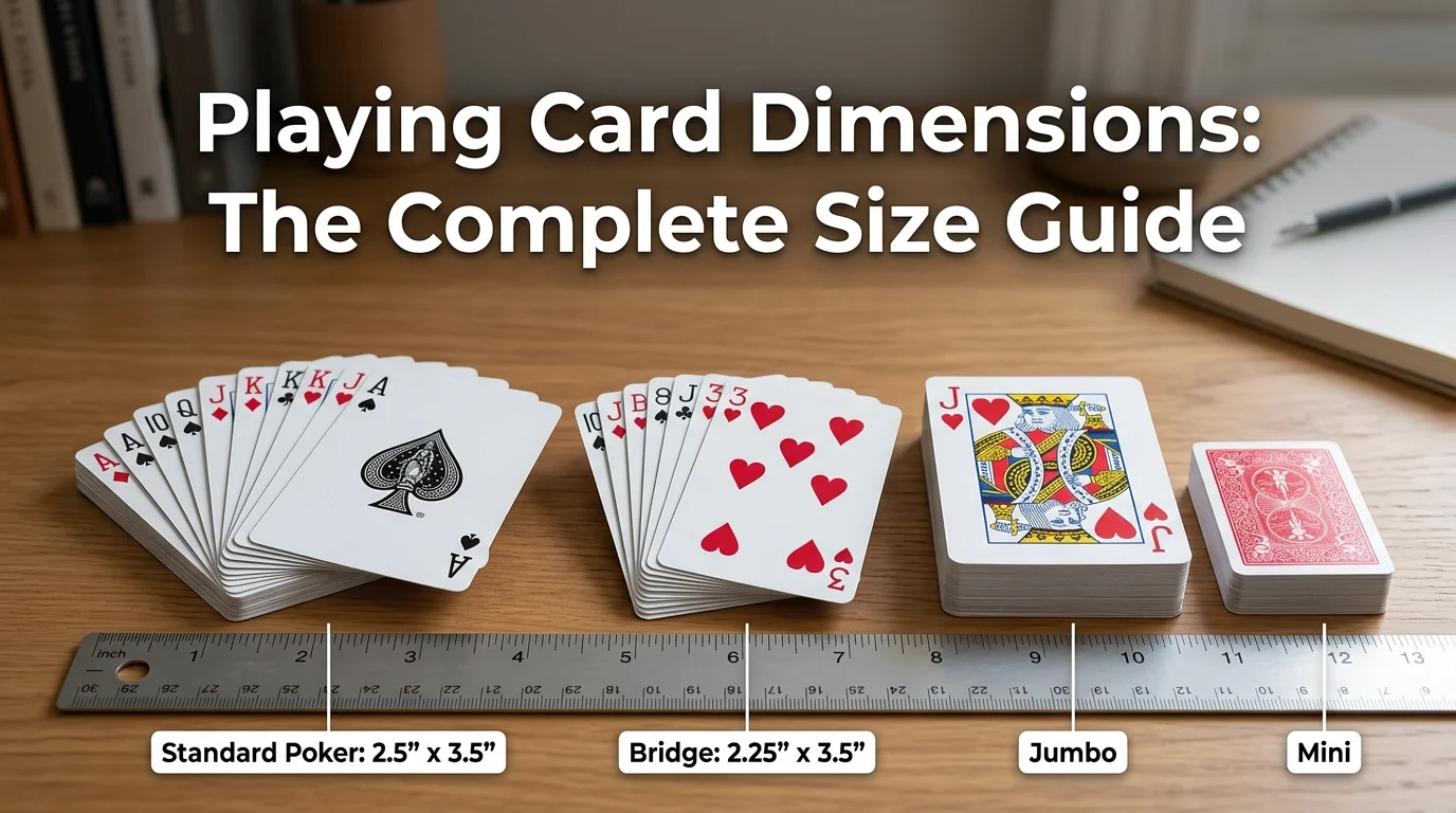 Playing Card Dimensions: The Complete Size Guide for Every Format