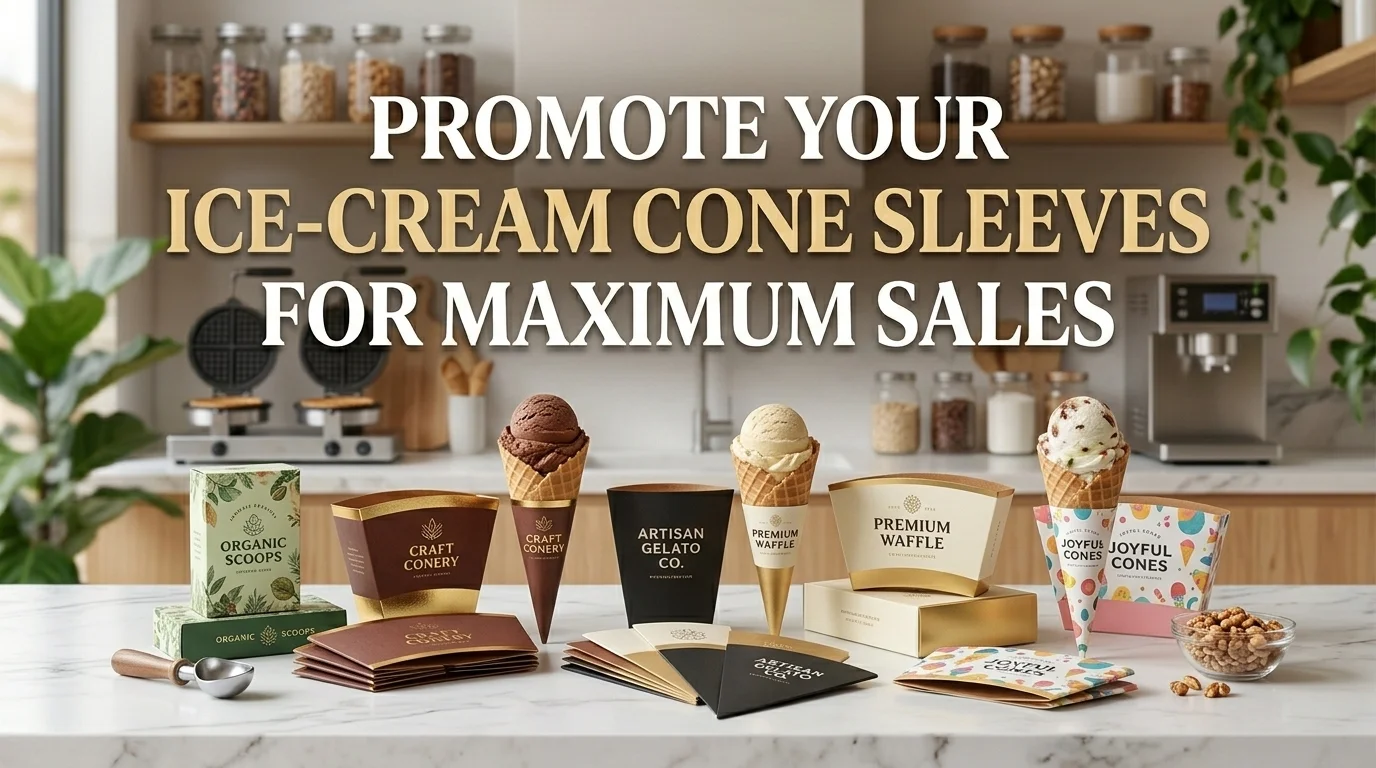 Promote Your Ice-cream Cone Sleeves For Maximum Sales & Engagement!