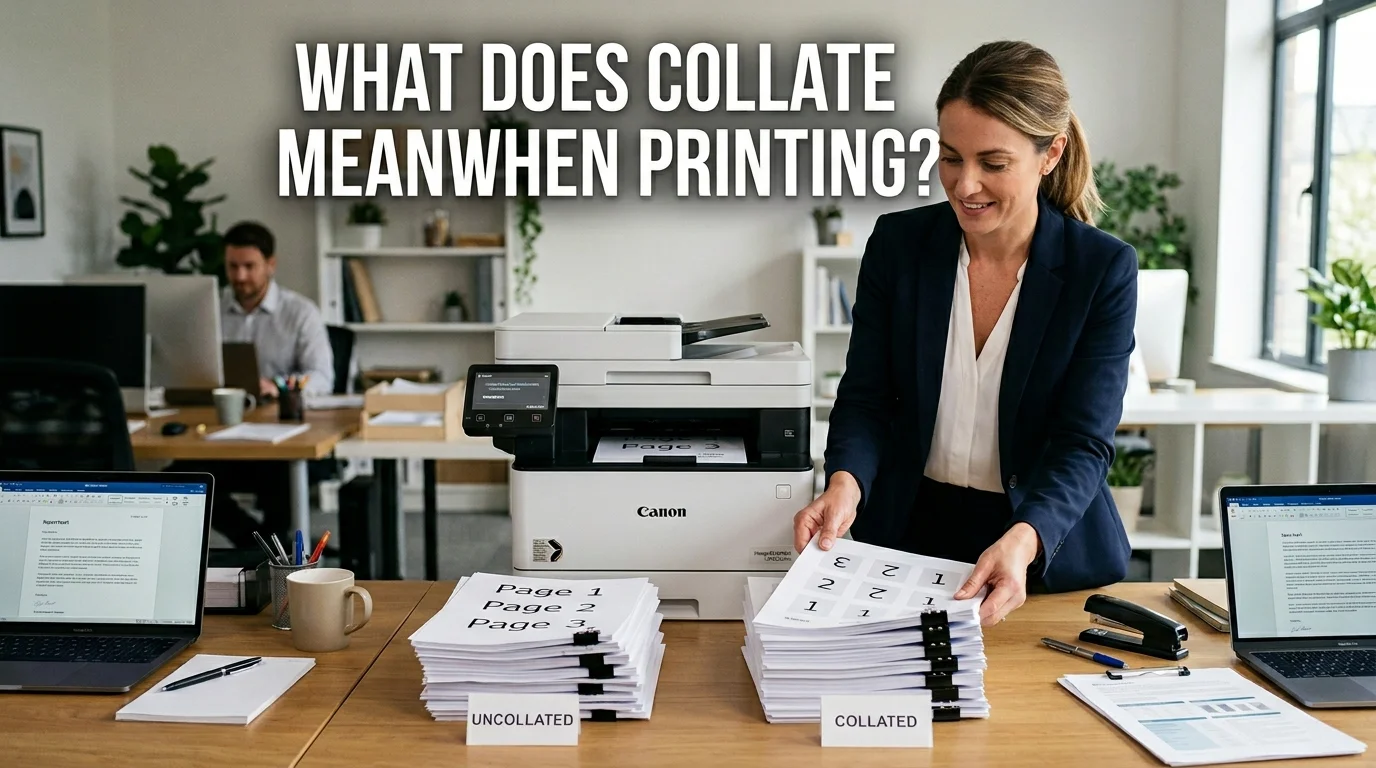 What Does Collate Mean When Printing? A Complete Guide