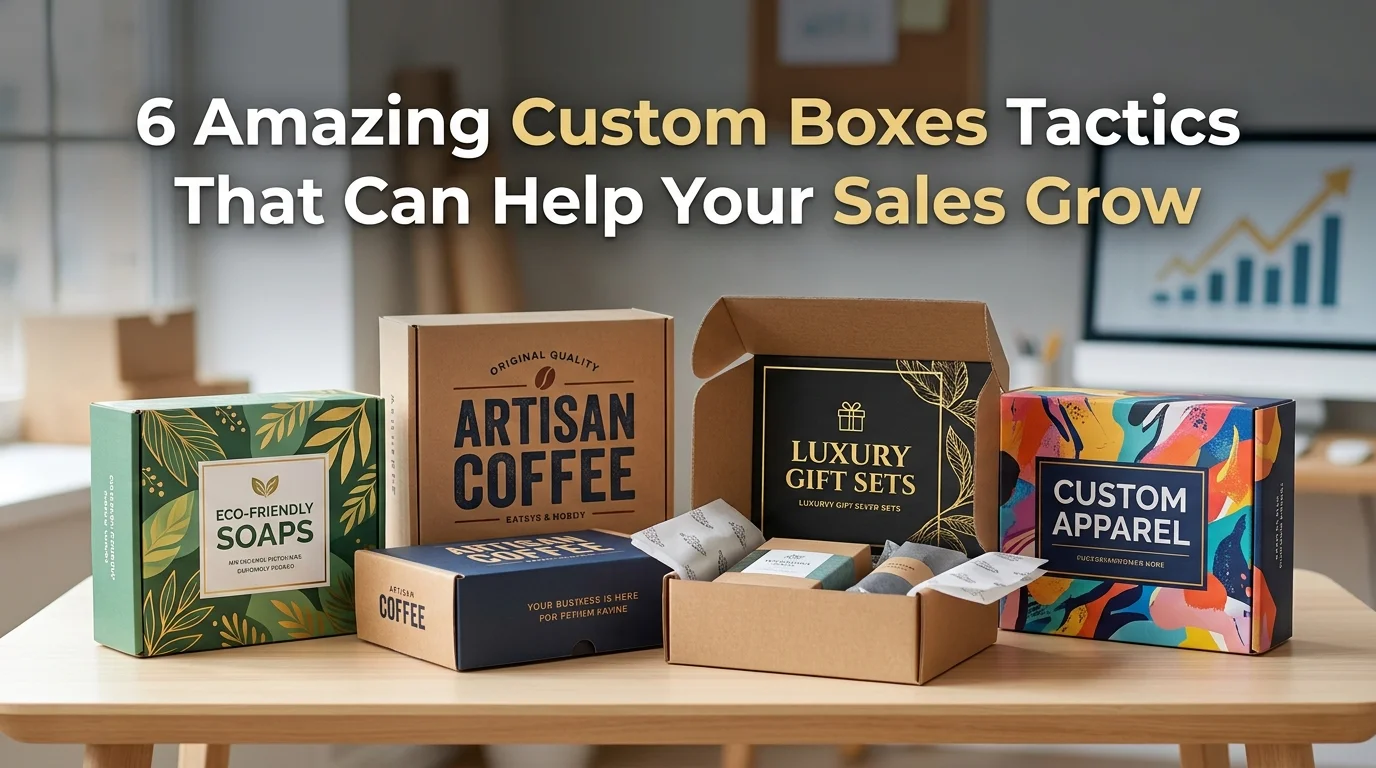 How Custom Boxes With Logos Boom Your Sales Growth?
