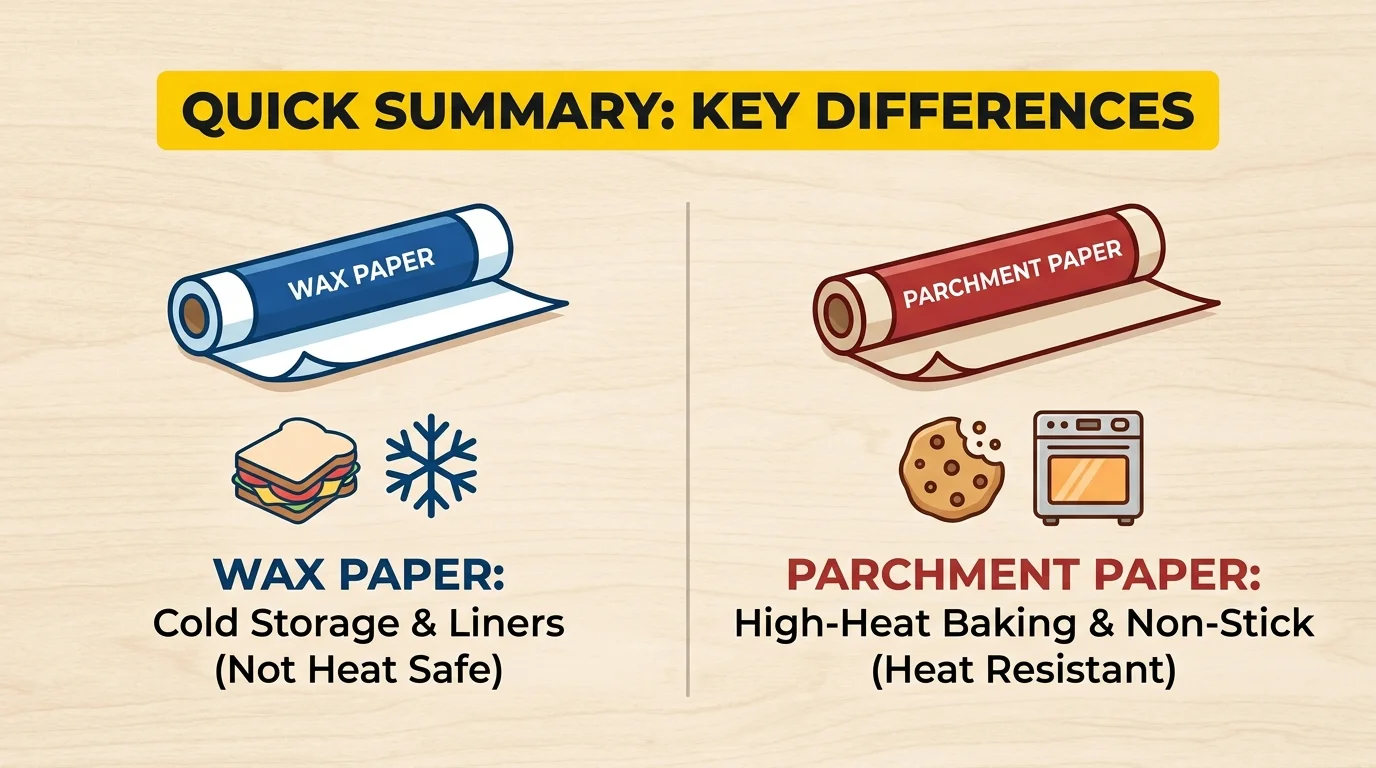 Is Wax Paper the Same as Parchment Paper? Differences, Safety & Which One to Use